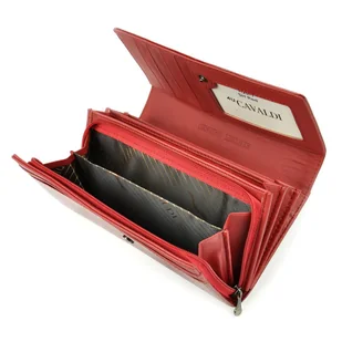 Portfel damski z elementami ze skóry naturalnej Cavaldi PN20 YM - Portfele - miniaturka - grafika 5