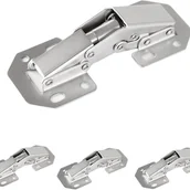 Zawiasy, okucia i inne akcesoria - Zawiasy do szafek ukryte, zawiasy wpuszczane, zawiasy do drzwi szafek ze śrubami, 4 cale, 4 szt. - miniaturka - grafika 1