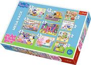 Puzzle - Trefl Puzzle Świnka Peppa Zestaw 10w1 90358 90358 - miniaturka - grafika 1