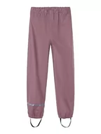 Spodnie i spodenki dla chłopców - NAME IT Dziecięce spodnie przeciwdeszczowe wodoodporne, Wistful Mauve, 134 - miniaturka - grafika 1
