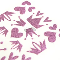 Przybory szkolne - Maildor Naklejki Glitty korony i serca - miniaturka - grafika 1