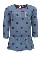 Sukienki - Sukienka dziewczęca z długim rękawem, niebieska, gwiazdki/Lief - miniaturka - grafika 1