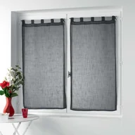Firany - Antracytowe firanki zestaw 2 szt. 60x160 cm Zazy – douceur d'intérieur - miniaturka - grafika 1
