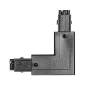 Akcesoria do oświetlenia - Łącznik 'L' do łączenia szyn ZEWNĘTRZNY PRAWY CZARNY do LED NEXTRACK - miniaturka - grafika 1