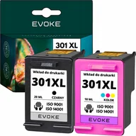 Tusze oryginalne - Tusz Evoke Tusz do HP 301 XL czarny i kolor ZESTAW TUSZY - miniaturka - grafika 1