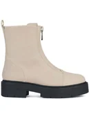 Botki damskie - Geox Skórzane botki "Spherica" w kolorze beżowym - miniaturka - grafika 1