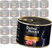 Mokra karma dla kotów - Dolina Noteci Premium Kot Bogata w kaczkę puszka 24x185g - miniaturka - grafika 1
