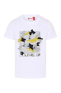 Koszulki dla chłopców - Lego t-shirt dziecięcy kolor biały z nadrukiem - grafika 1