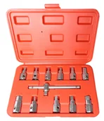 Klucze i nasadki - Zestaw kluczy do korków olejowych 3/8" 12 sztuk SILVER - miniaturka - grafika 1