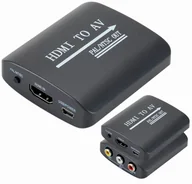 Inne akcesoria audio-wideo - Konwerter Adapter obrazu z HDMI na AV RCA - miniaturka - grafika 1