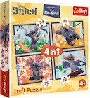 Puzzle - Puzzle 4w1 Lilo&Stitch Wakacje na Hawajach 35, 48, 54 i 70 elementów - miniaturka - grafika 1