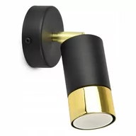 Lampy ścienne - Lampa Ścienna Kinkiet SPOT Metal Czarna Złota GU10 - miniaturka - grafika 1