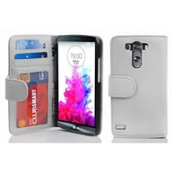 Etui i futerały do telefonów - Etui Cadorabo do LG G3 w kolorze MAGNESIUM WHITE z magnetycznym zamknięciem i 3 miejscami na karty Etui Etui ochronne Etui Book Flap Style - miniaturka - grafika 1