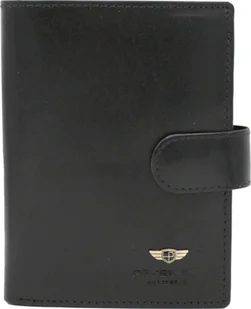Peterson Portfel męski skórzany PTN 22311L-VT BLACK - Portfele - miniaturka - grafika 1