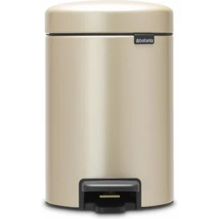 Brabantia Kosz na śmieci pedałowy NewIcon 3l szampański 304408 - Kosze na śmieci - miniaturka - grafika 1
