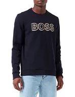 Bluzy męskie - BOSS Bluza męska, granatowy, S - miniaturka - grafika 1