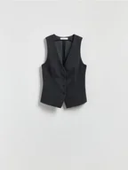 Marynarki i żakiety damskie - Reserved - Taliowana kamizelka - ciemnoszary - miniaturka - grafika 1