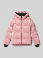 Kurtki i płaszcze dla dziewczynek - Pikowana kurtka z kapturem i zamkiem błyskawicznym - miniaturka - grafika 1