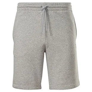 Reebok Męskie szorty z lewej nogawki, średni szary wrzosowy, 2XL, Średni szary wrzos, XXL - Spodenki damskie - miniaturka - grafika 1