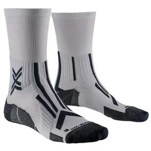 X-SOCKS Skarpety biegowe TRAILRUN PERFORM CREW pearl grey/charcoal - Skarpetki sportowe męskie - miniaturka - grafika 1