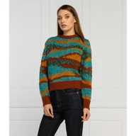 Swetry damskie - Pinko Sweter VALSUSA | Regular Fit | z dodatkiem wełny - miniaturka - grafika 1