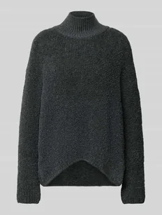Sweter z dzianiny o kroju regular fit z mieszanki wełny i wełny z alpaki - Swetry damskie - miniaturka - grafika 1