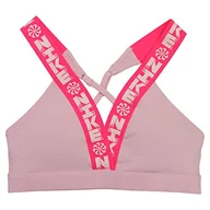 Biustonosze - Nike Damski biustonosz Indy Plng Icon Clash różowy Różowa pianka/Hyper Pink/Pink Foa XS - miniaturka - grafika 1