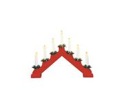 Oświetlenie świąteczne - Markslöjd 704642 - Świąteczny świecznik OLA 7xE10/3W/230V czerwony - miniaturka - grafika 1