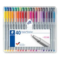 Cienkopisy - Staedtler, Cienkopis triplus, 0.3 mm, 40 kolorów, w etui - miniaturka - grafika 1