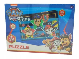 Psi Patrol Puzzle Marshall Chase Rubble 33x22cm 99 elementów - Puzzle - miniaturka - grafika 1