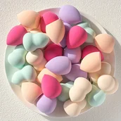 Inne - TEMU 30 szt. Średniej wielkości gąbek do makijażu w pastelowych kolorach - Ultra-miękkie, podwójne zastosowanie (mokre/suche) do bezbłędnego - miniaturka - grafika 1