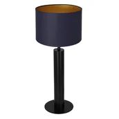 Lampy stojące - Luminex Table lamps 3667 Lampa stołowa lampka 1x60W E27 czarny/niebieski/złoty - miniaturka - grafika 1