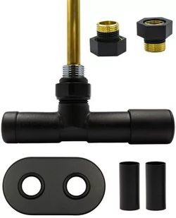 Zawór jednootworowy regulacyjny UNICO czarny strukturalny All in one prawy GZ1/2 - Zawory i kraniki - miniaturka - grafika 1