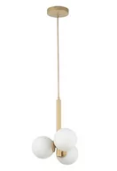 Lampy sufitowe - Perla lampa wisząca 3xG9 złota/biała 33605 - miniaturka - grafika 1