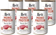 Mokra karma dla psów - Brit MONO PROTEIN BEEF & BROWN RICE 6x400g 22825-uniw - miniaturka - grafika 1