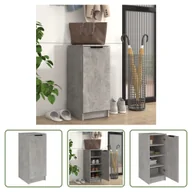Szafki na buty - The Living Store Stojak na buty betonowy szary 30x35x70 cm materiał drewnopochodny - miniaturka - grafika 1