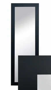 Lustro wiszące w ozdobnej ramie 150x50 cm w kolor czarny do salonu pokoju sypialni B.D. Art - Lustra - miniaturka - grafika 1