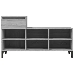 Szafka na buty, szary dąb sonoma, 102x36x60 cm - Szafki na buty - miniaturka - grafika 7