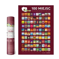 Gadżety do domu - Mapa Zdrapka Plakat Bucket List 100 Miejsc Polska - miniaturka - grafika 1