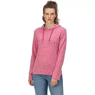 Bluzy damskie - Regatta Damska bluza z kapturem WMNS Montes, Rethink różowy/biały, 10 - miniaturka - grafika 1