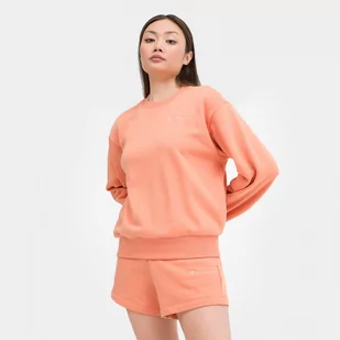 Damska bluza dresowa nierozpinana bez kaptura Champion Rochester Hooded Sweatshirt - koral - CHAMPION - Bluzy sportowe damskie - miniaturka - grafika 1