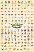 Plakaty - Plakat Pokemon First Gen Pokemony 61X91,5Cm / 5694 - miniaturka - grafika 1