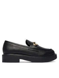 LOVE MOSCHINO Loafersy JA10094G0NIA0000 Czarny - Półbuty damskie - miniaturka - grafika 1
