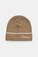 Czapki damskie - Moschino czapka z wełną kolor beżowy M3352 65461 - miniaturka - grafika 1