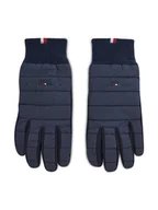 Rękawiczki sportowe męskie - Tommy Hilfiger Rękawiczki Męskie Th Established Mix Nylon Gloves AM0AM07884 Granatowy - miniaturka - grafika 1