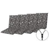 Poduszki ogrodowe - LIVING 2097 low - zestaw 4 nakładek na krzesła i krzesło z zamkiem błyskawicznym - miniaturka - grafika 1