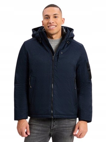 Tom Tailor Granatowa Kurtka Męska Parka z Kapturem XL Jyb