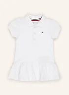 Sukienki - Tommy Hilfiger Sukienka Polo Z Piki weiss - miniaturka - grafika 1