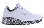Buty sportowe damskie - Buty damskie Skechers Uno 155506-WBK - miniaturka - grafika 1
