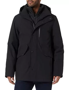 bugatti Męska kurtka 273528-29041, czarna, standardowa - Kurtki męskie - miniaturka - grafika 1